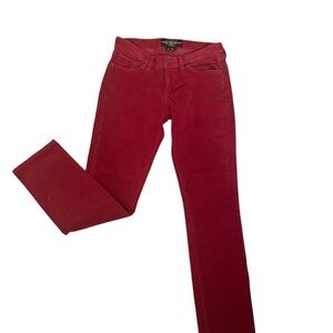 Lucky Brand Bold Red Straight Leg Jeans